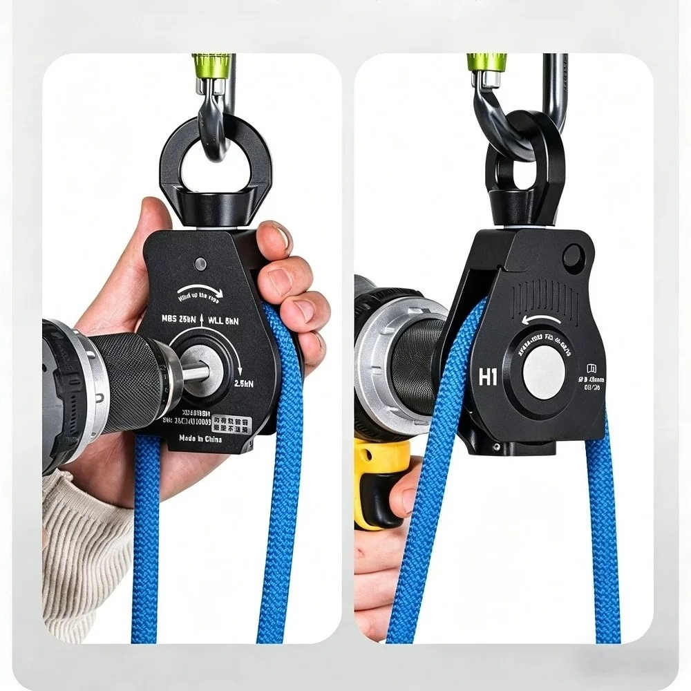 Rope Climb - Electric Rope Retractor Electric drill storage