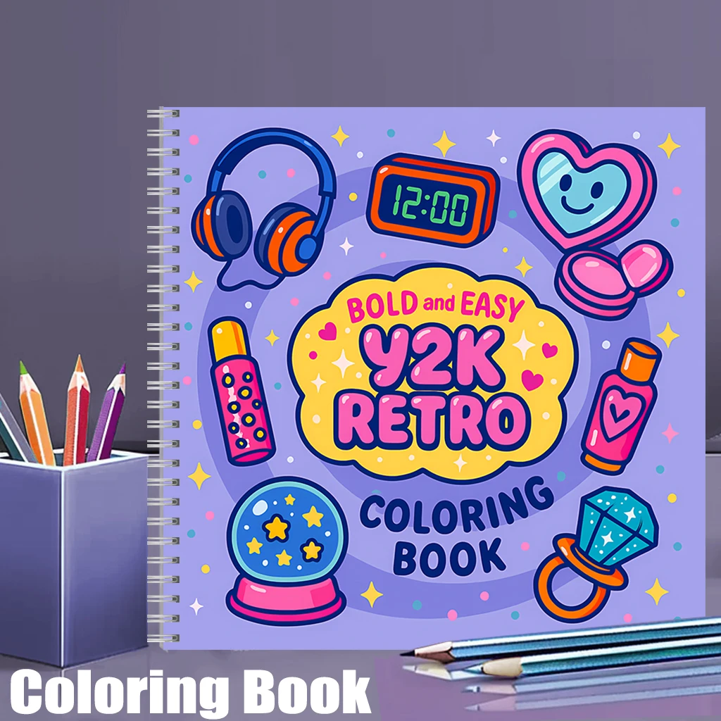 Easy Retro Coloring Book for A - Chalk Bag recension och pris