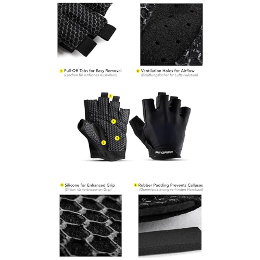 ® Workout Gloves Padded for Me - Weightlifting Gloves recension och pris