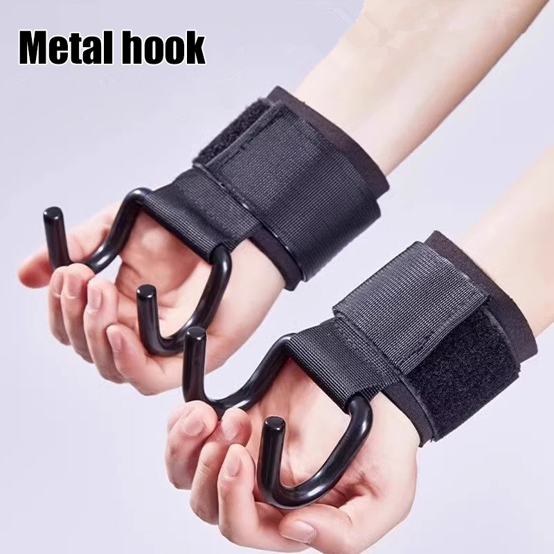 【F】2Pcs Weight Lifting Hooks H - Weightlifting Gloves recension och pris