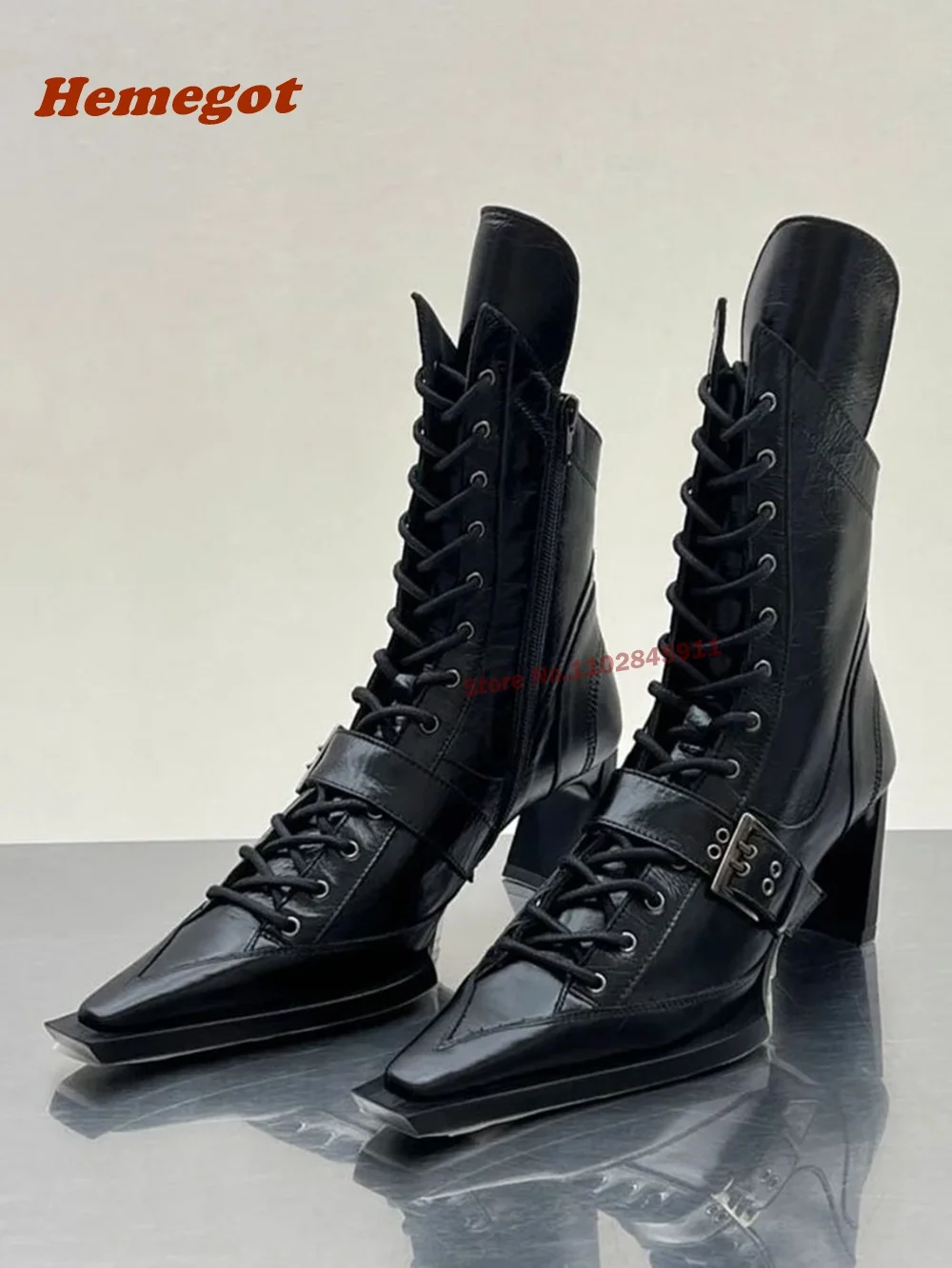Belt Buckle Black Ankle Boots  - Crossfit Belt recension och pris