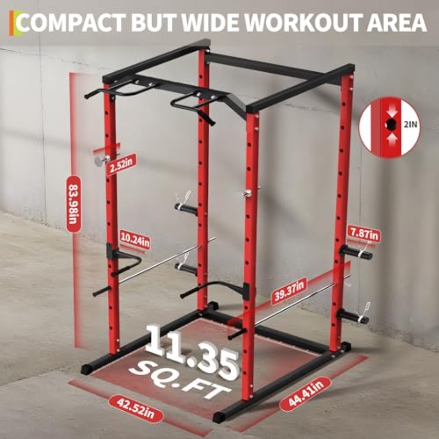 Heavy-Duty Power Cage with Pul - Pull Up Bar recension och pris