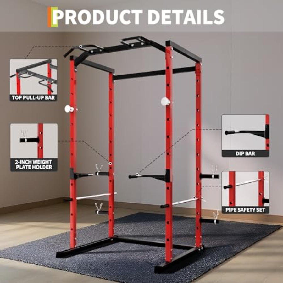 Heavy-Duty Power Cage with Pul - Pull Up Bar recension och pris