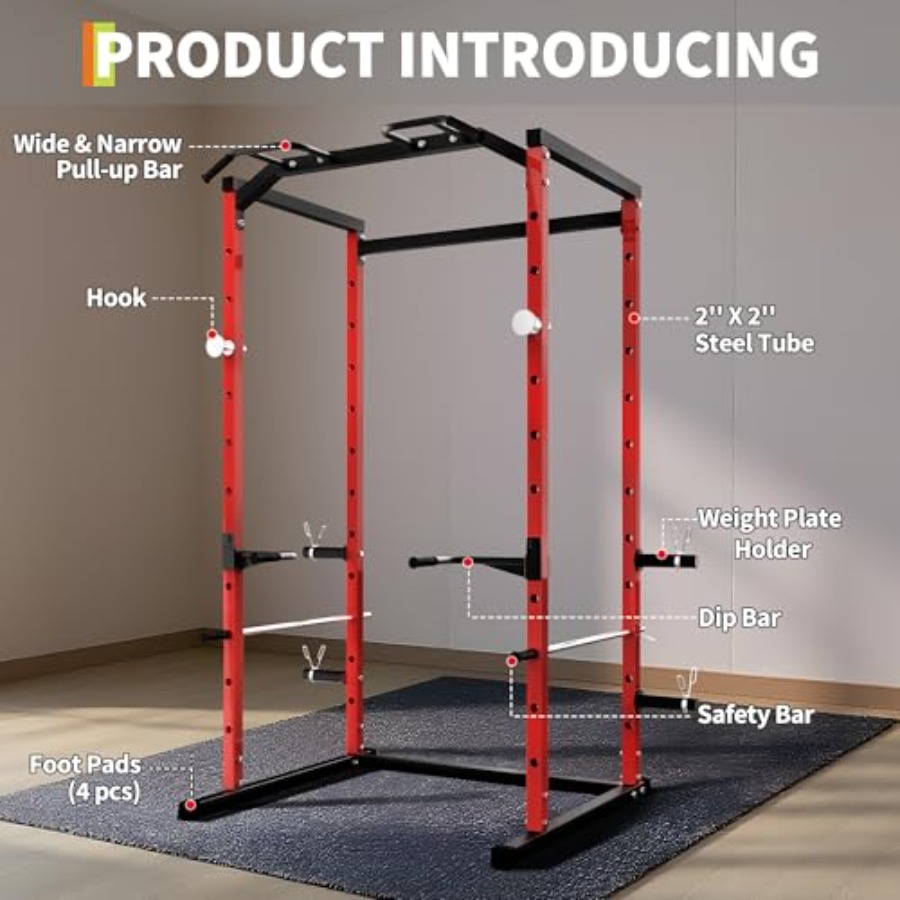 Heavy-Duty Power Cage with Pul - Pull Up Bar recension och pris