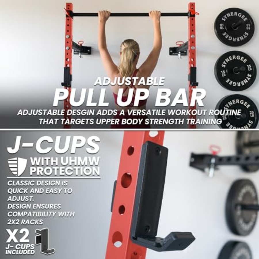 2200 Series Folding Squat Rack - Pull Up Bar recension och pris
