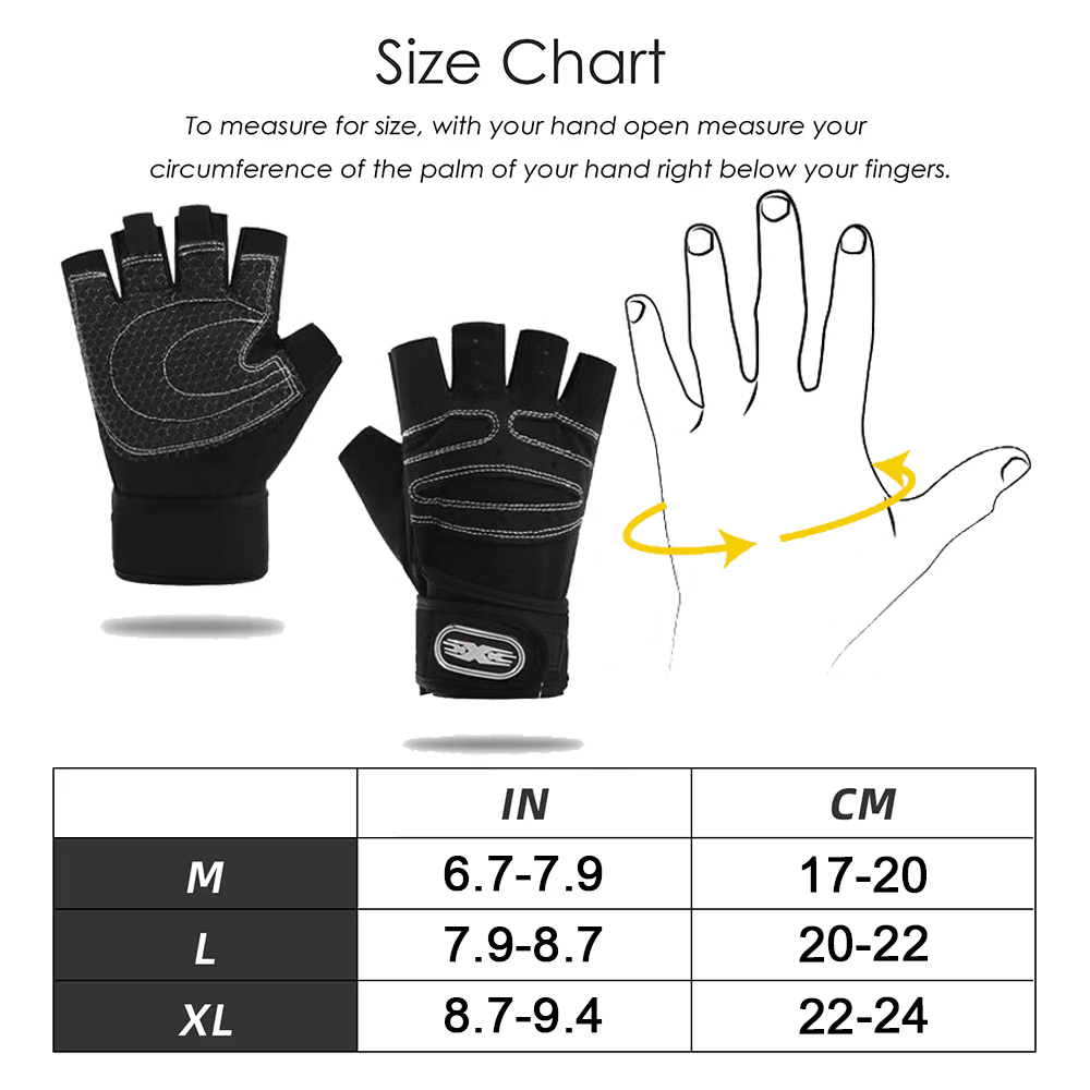 Gym Gloves Fitness Weight Lift - Weightlifting Gloves recension och pris