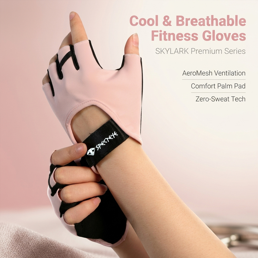 Women Pink Half Finger Fitness - Weightlifting Gloves recension och pris