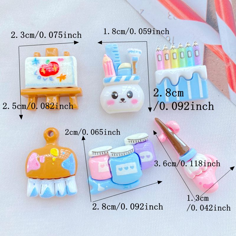 10Pcs New Cute Resin Cartoon C - Chalk Bag recension och pris