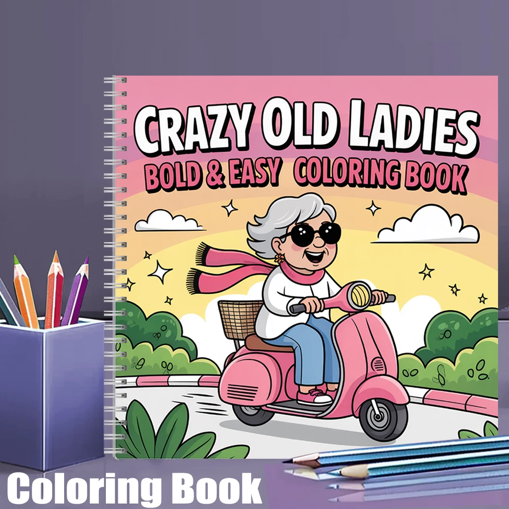 Crazy Old Ladies Coloring Book - Chalk Bag recension och pris