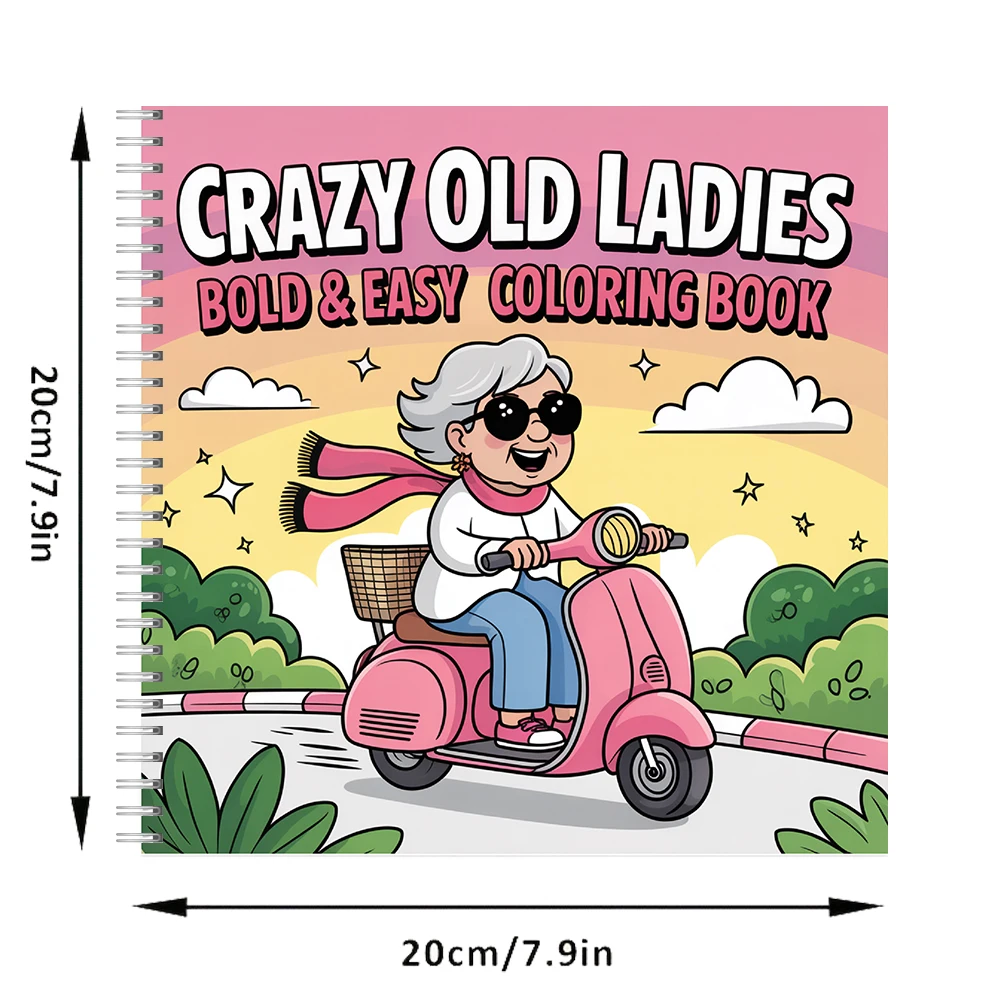 Crazy Old Ladies Coloring Book - Chalk Bag recension och pris