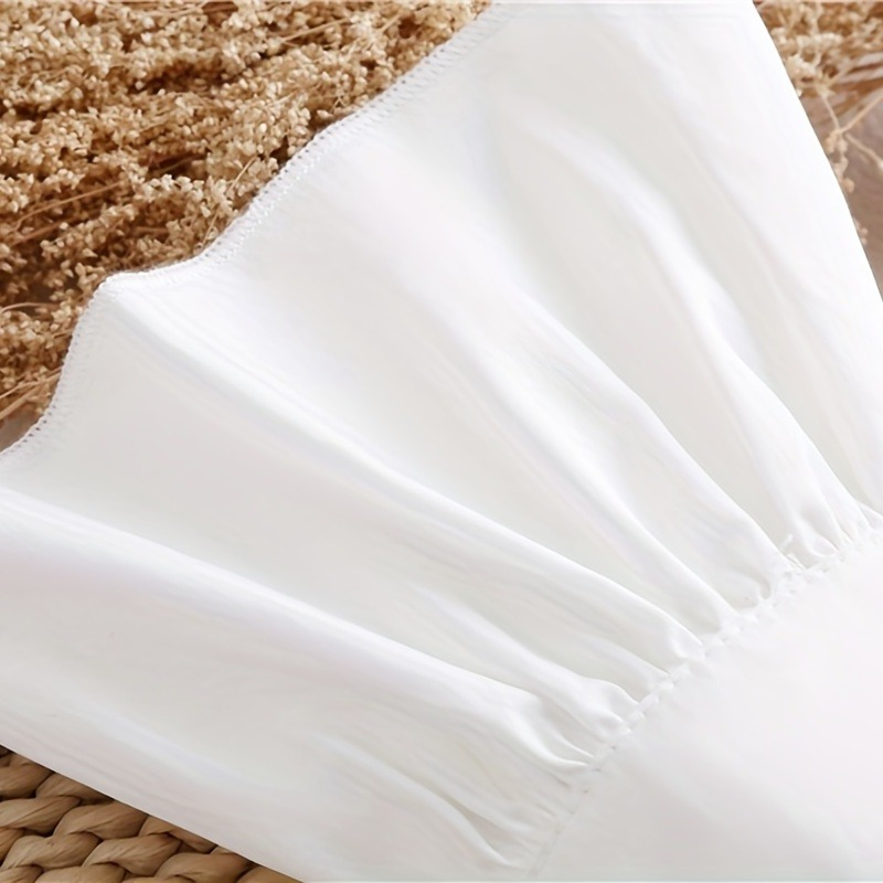 2pcs Ruffles Simple White Cuff - Wrist Wraps recension och pris