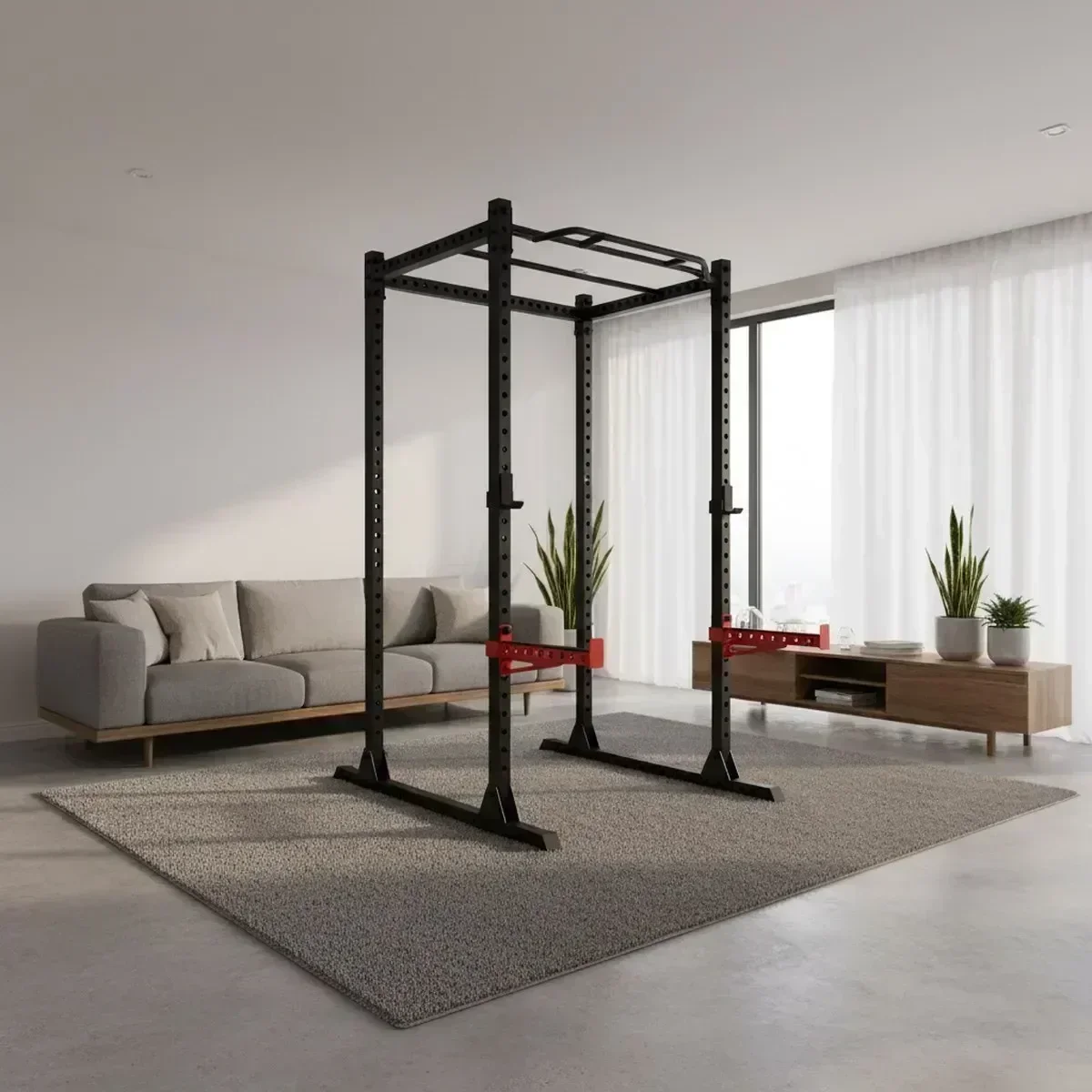 Adjustable Home Gym Squat Rack - Pull Up Bar recension och pris
