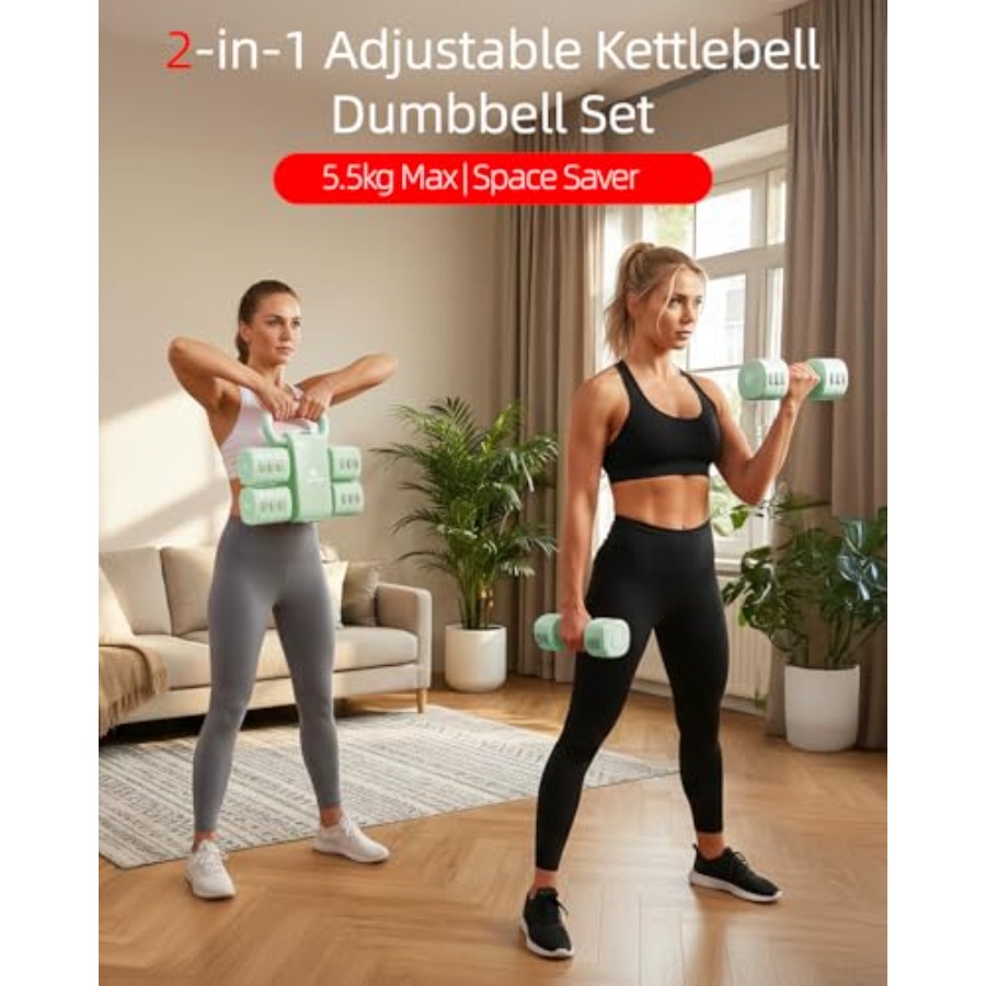 Home gym dumbbell set: 4-in-1  - Kettlebell recension och pris