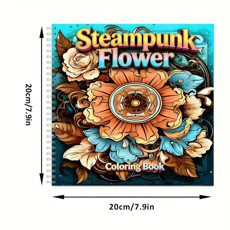 Coloring Book Steampunk Flower - Chalk Bag recension och pris