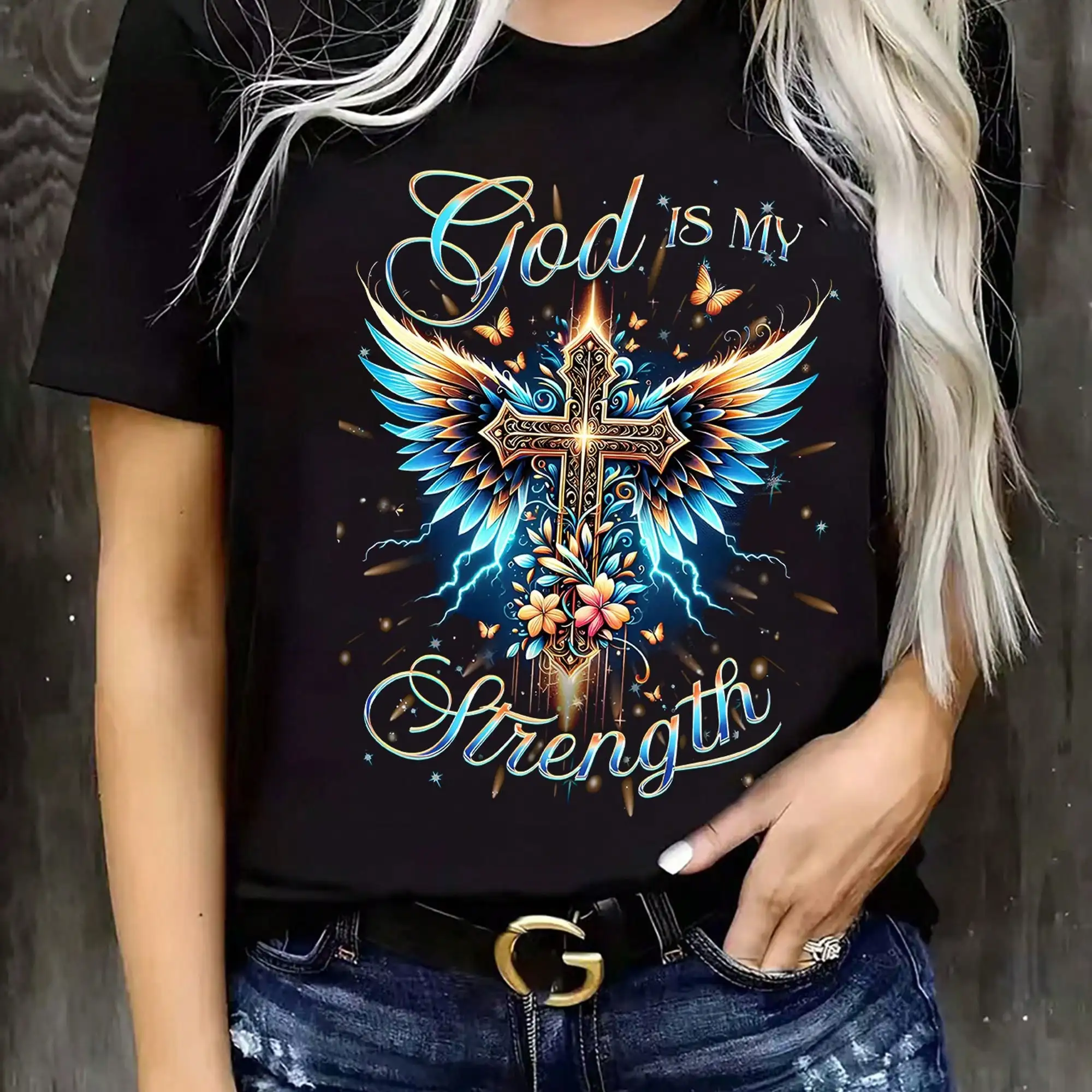 Women's -Based T-Shirt - God I - Crossfit Event recension och pris