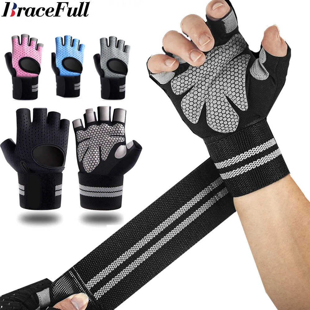 1Pair Half Finger Gym Fitness  - Weightlifting Gloves recension och pris