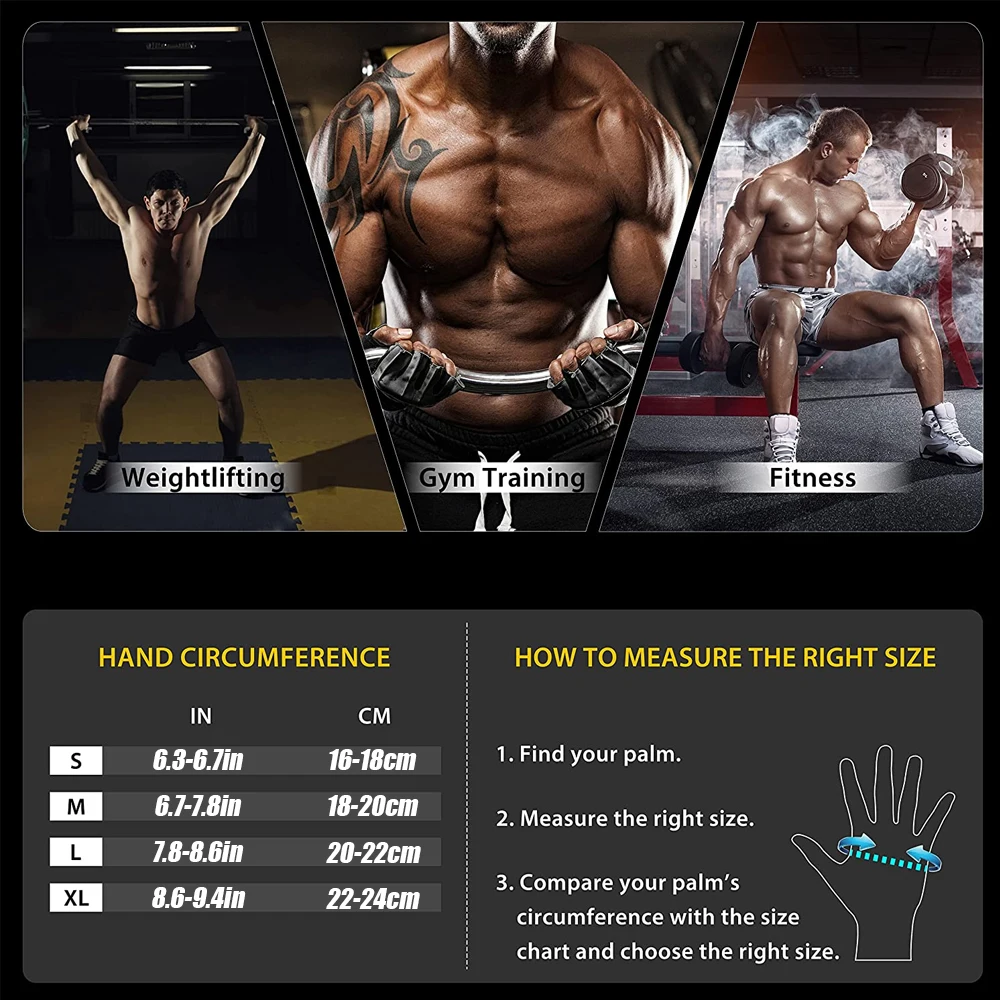 1Pair Half Finger Gym Fitness  - Weightlifting Gloves recension och pris